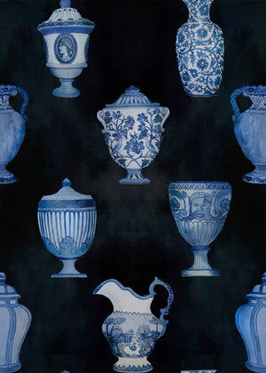 Coordonné Maximalism Porcelaine behang 9300023 behang afbeelding 1