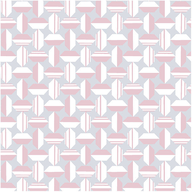 Les Dominotiers Raleigh Pink Behang DOM 1411-1