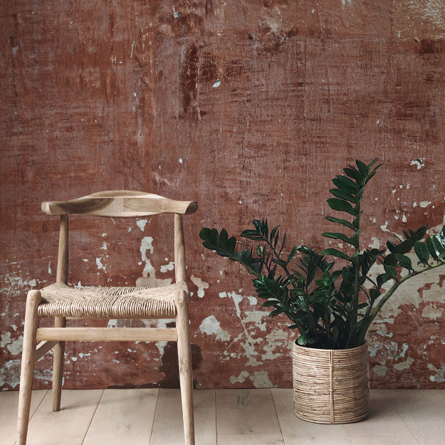 Les Dominotiers Red Patina Wall Behang DOM 414