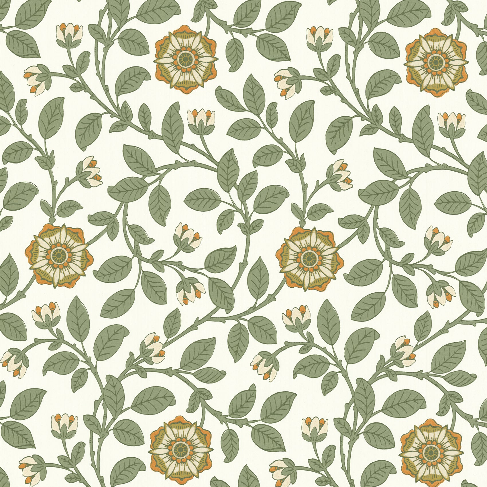 Little Greene Richmond Green Behang 0251RGGUINE - LAB COLOUR THE WORLD