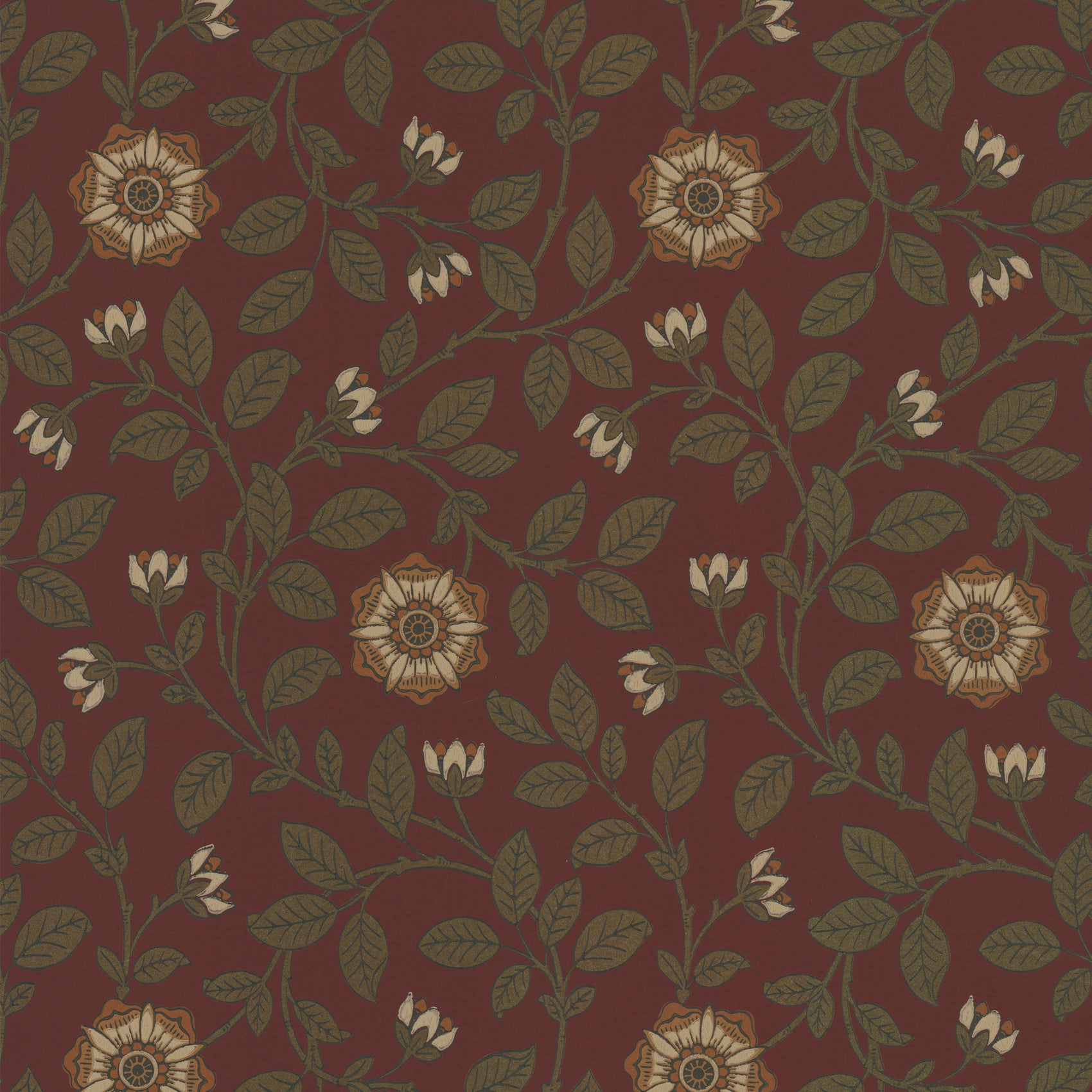 Little Greene Richmond Green Behang 0251RGREVIR - LAB COLOUR THE WORLD