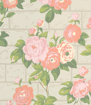 Little Greene Rose Garden Behang 0234RGGREEN - LAB COLOUR THE WORLD
