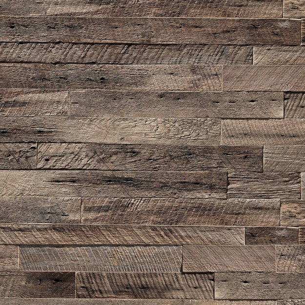 Les Dominotiers Rough Wood Wall Marron Behang DOM 425