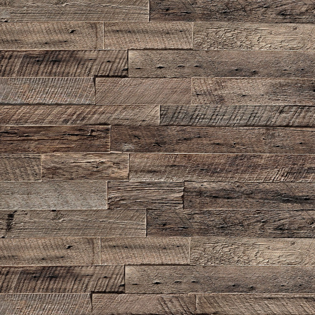 Les Dominotiers Rough Wood Wall Marron Behang DOM 425