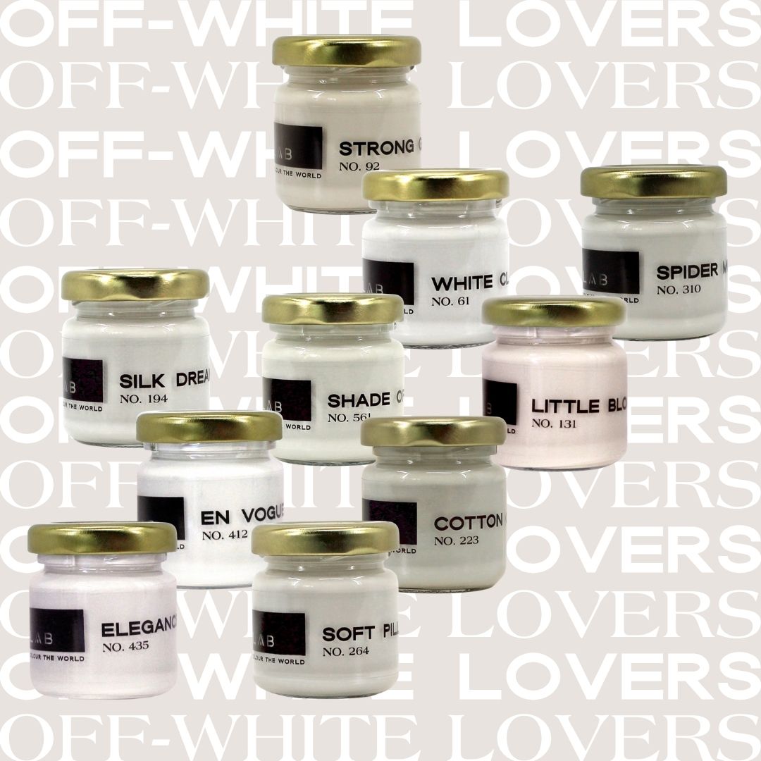 SAMPLE PACKAGE OFF - WHITE LOVERS - LAB COLOUR THE WORLD