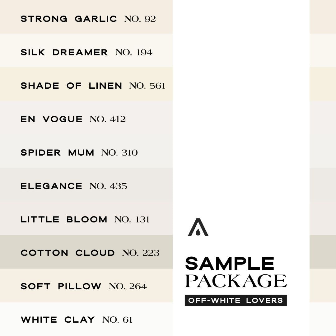 SAMPLE PACKAGE OFF - WHITE LOVERS - LAB COLOUR THE WORLD