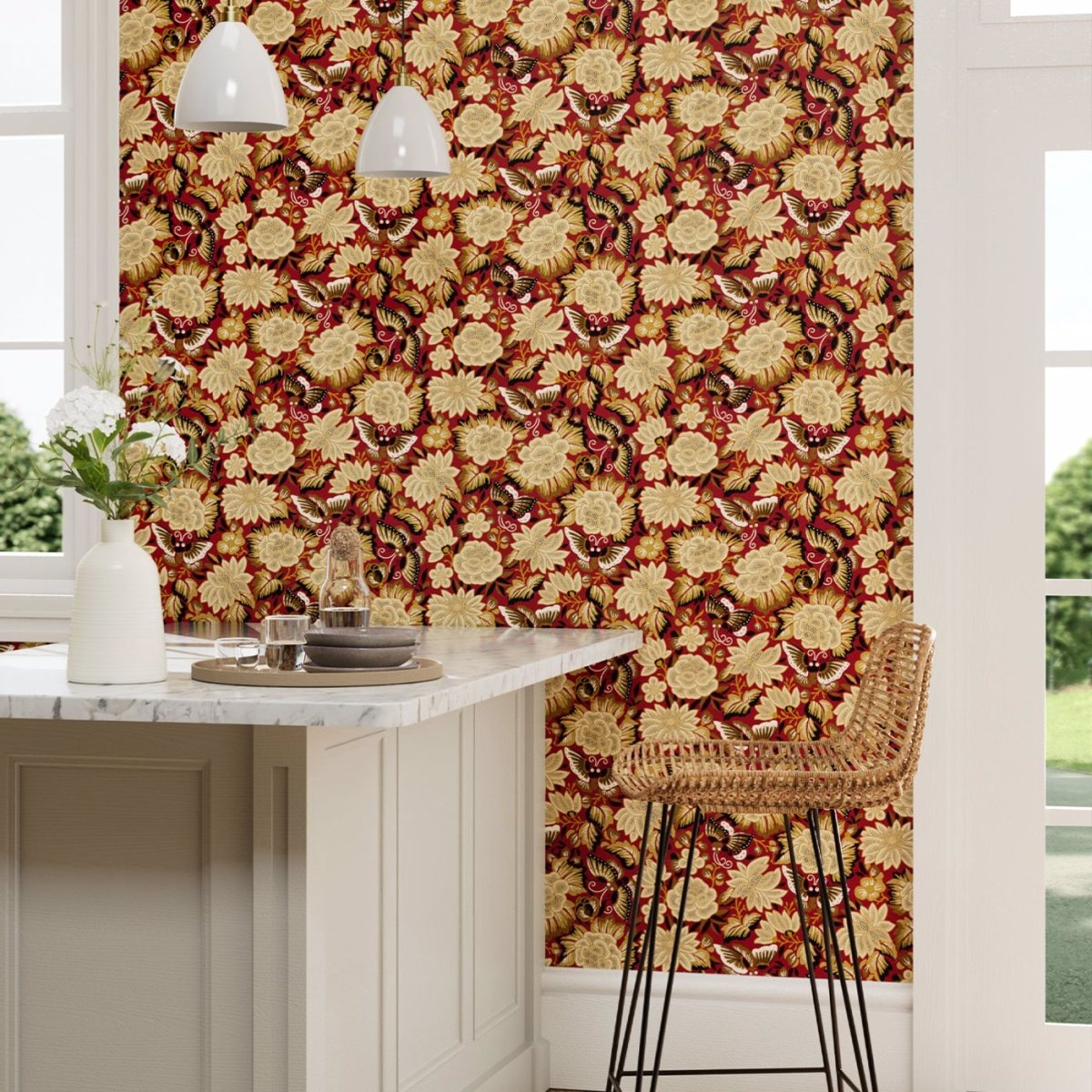 Sanderson Amara Butterfly Behang 217116 - LAB COLOUR THE WORLD