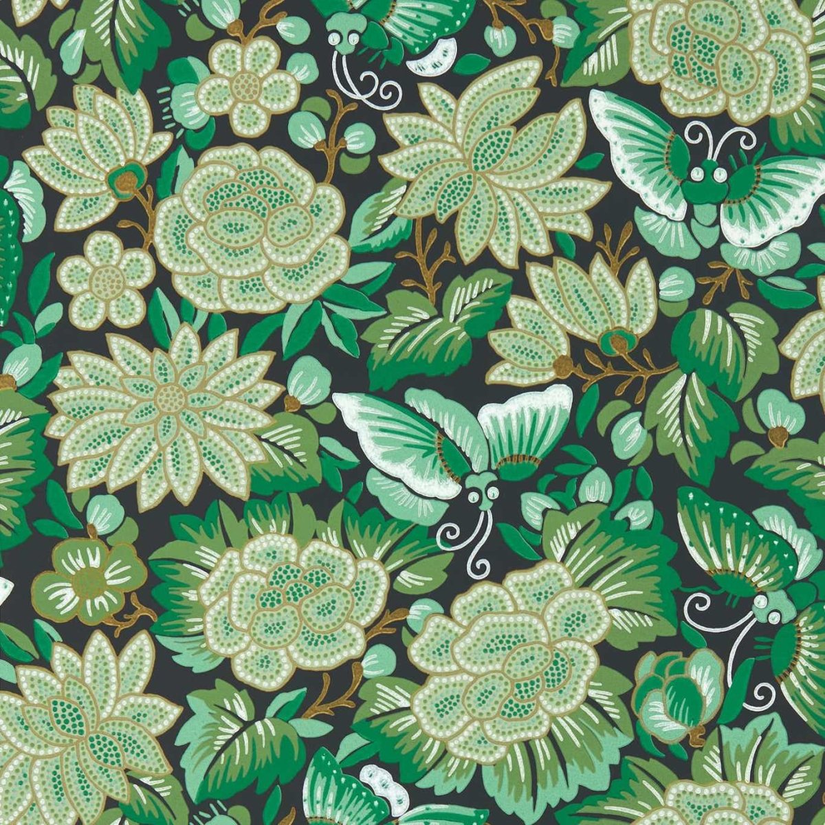 Sanderson Amara Butterfly Behang 217117 - LAB COLOUR THE WORLD