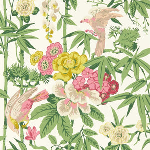 Sanderson Bamboo & Birds Behang 217130 - LAB COLOUR THE WORLD