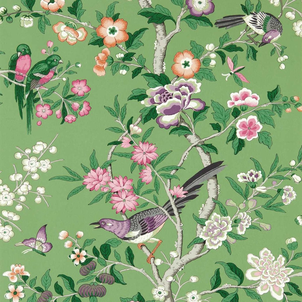 Sanderson Chinoiserie Hall Behang 217110 - LAB COLOUR THE WORLD
