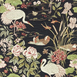 Sanderson Crane & Frog Behang 217123 - LAB COLOUR THE WORLD
