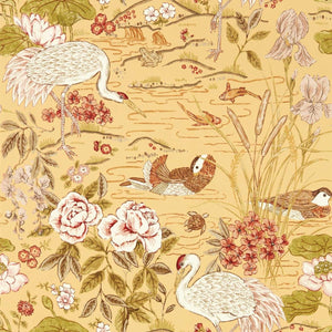 Sanderson Crane & Frog Behang 217124 - LAB COLOUR THE WORLD