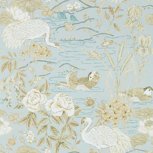 Sanderson Crane & Frog Behang 217125 - LAB COLOUR THE WORLD