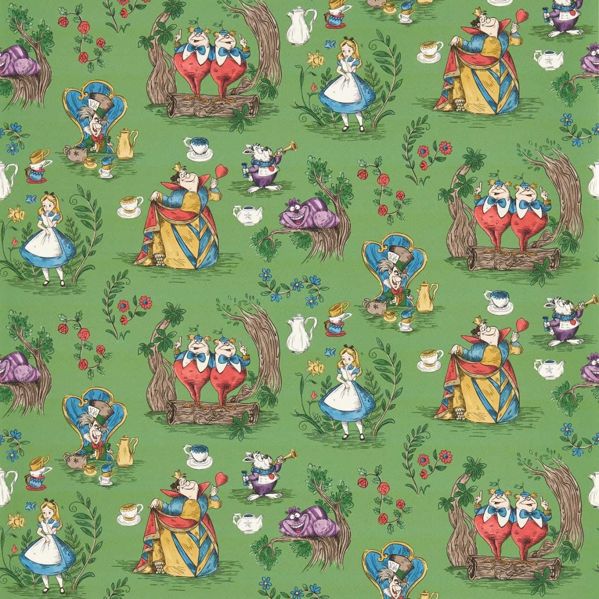Sanderson Disney Home Alice In Wonderland Behang 217285 - LAB COLOUR THE WORLD