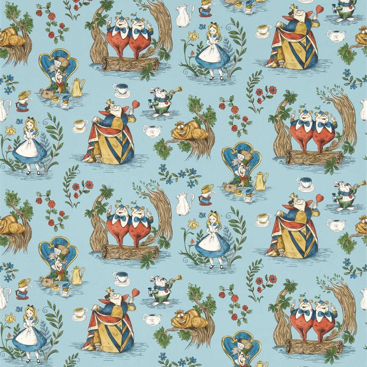 Sanderson Disney Home Alice In Wonderland Behang 217286 - LAB COLOUR THE WORLD