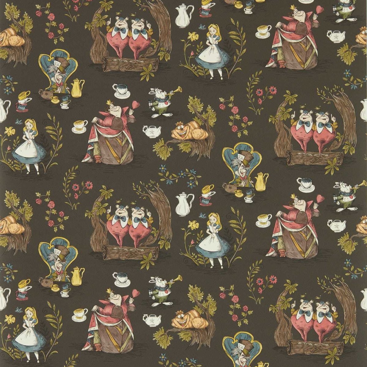 Sanderson Disney Home Alice In Wonderland Behang 217288 - LAB COLOUR THE WORLD