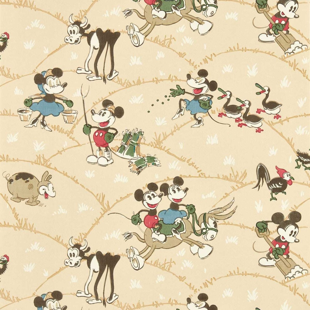 Sanderson Disney Home Mickey At The Farm Behang 217267 - LAB COLOUR THE WORLD