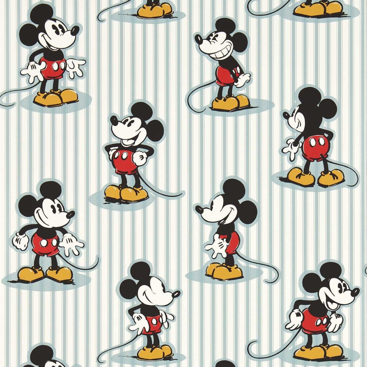 Sanderson Disney Home Mickey Stripe Behang 217271 - LAB COLOUR THE WORLD