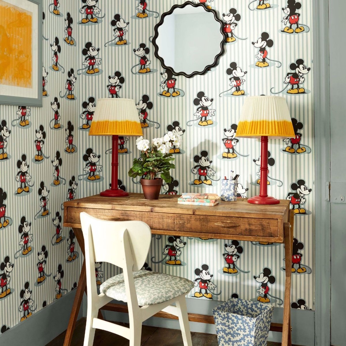 Sanderson Disney Home Mickey Stripe Behang 217272 - LAB COLOUR THE WORLD