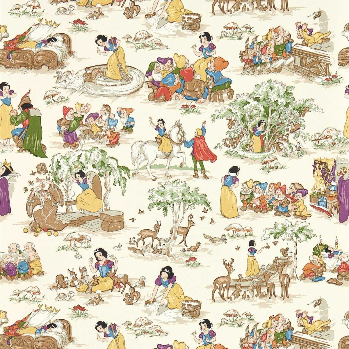 Sanderson Disney Home Snow White Behang 217275 - LAB COLOUR THE WORLD