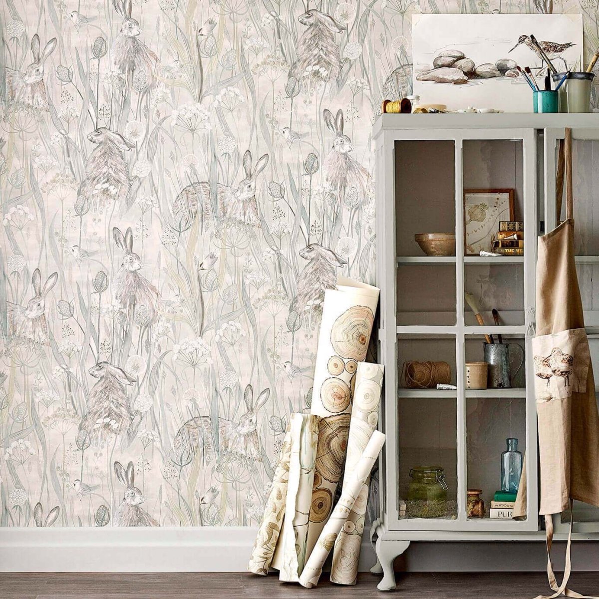 Sanderson Dune Hares Behang 216518 - LAB COLOUR THE WORLD