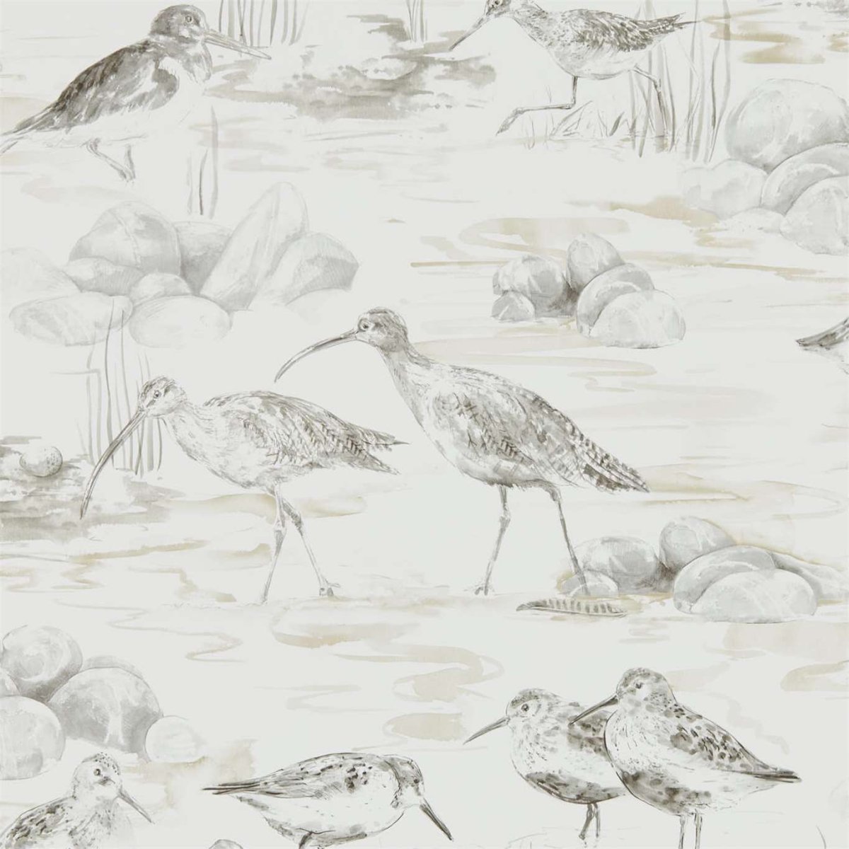 Sanderson Estuary Birds Behang 216493 - LAB COLOUR THE WORLD