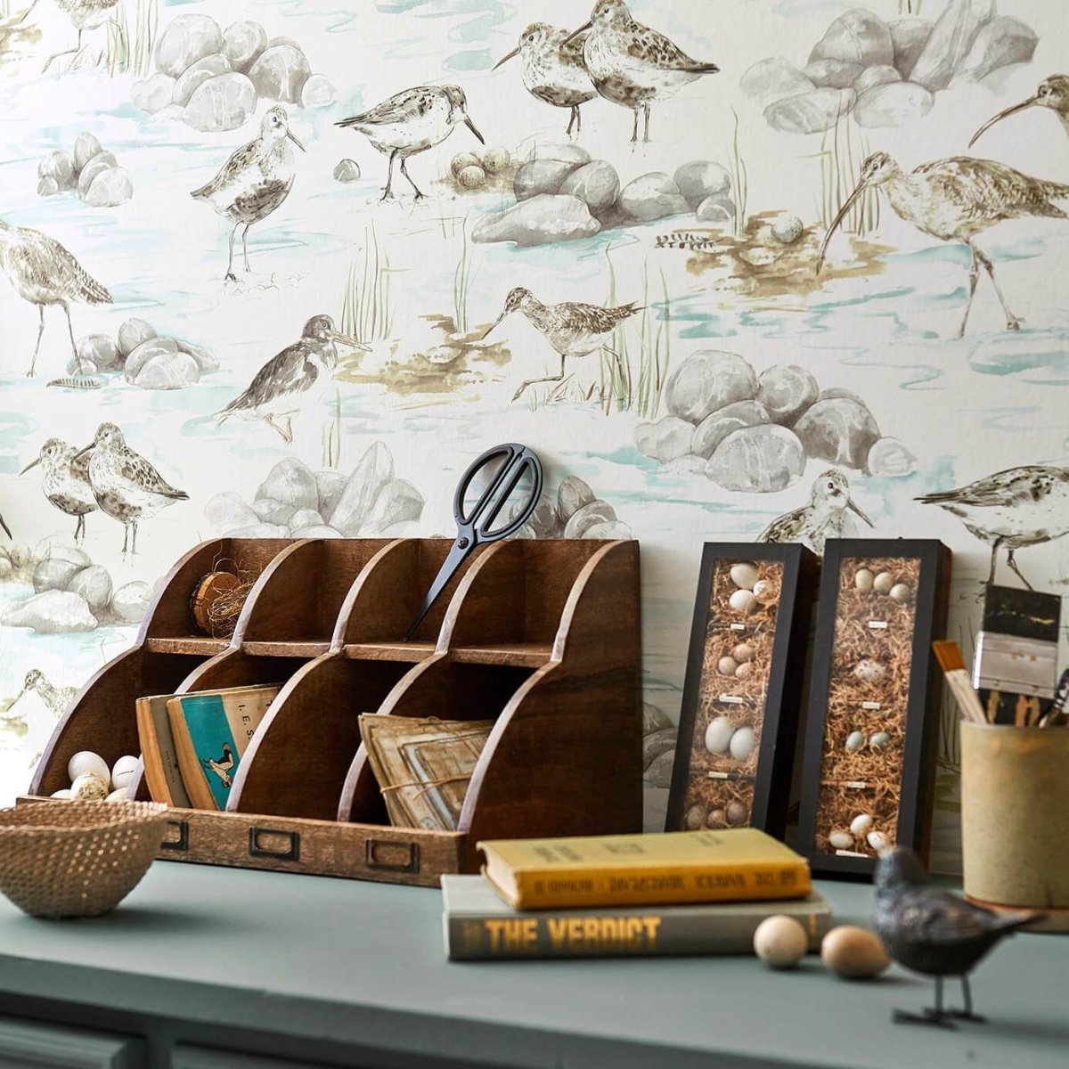 Sanderson Estuary Birds Behang 216494 - LAB COLOUR THE WORLD