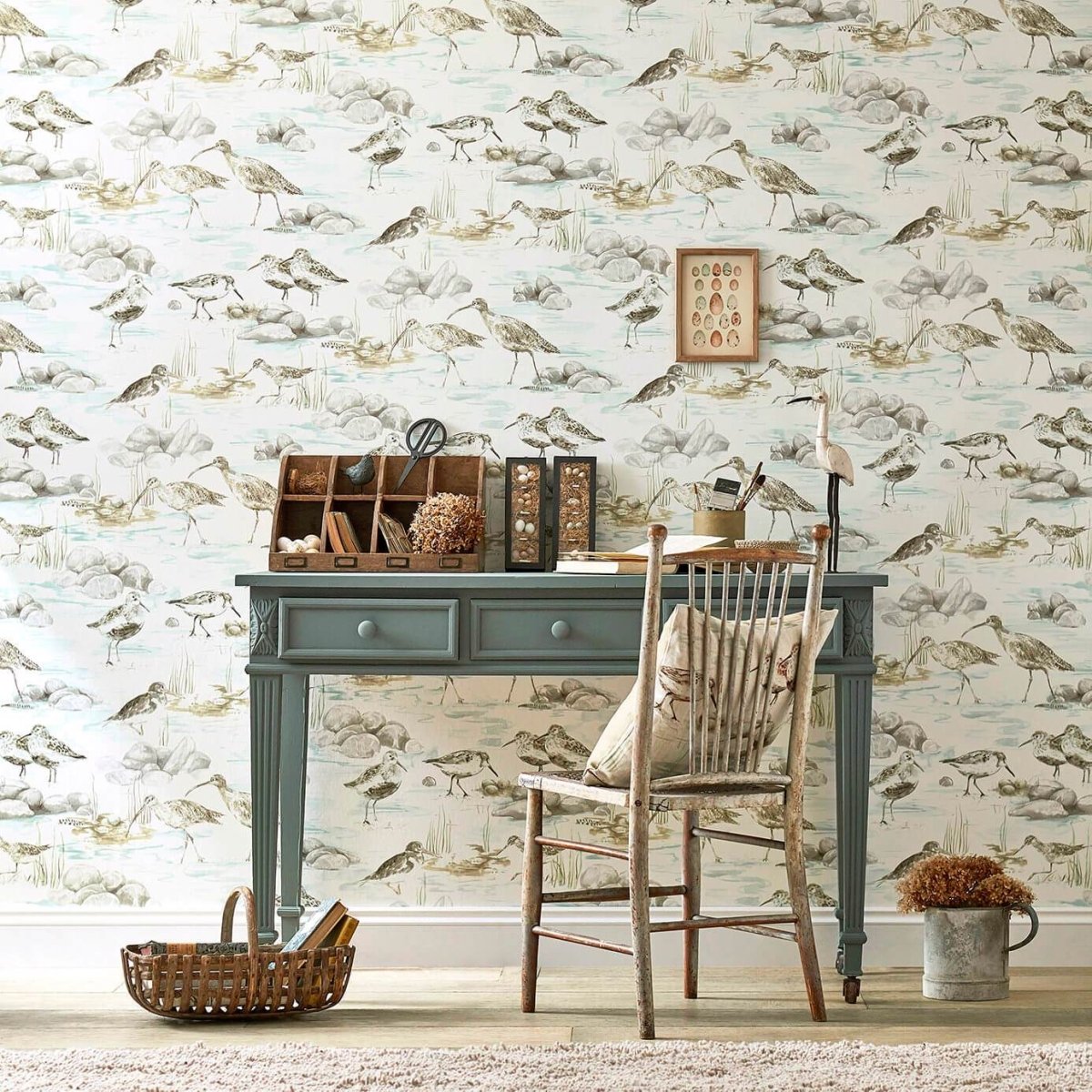 Sanderson Estuary Birds Behang 216494 - LAB COLOUR THE WORLD