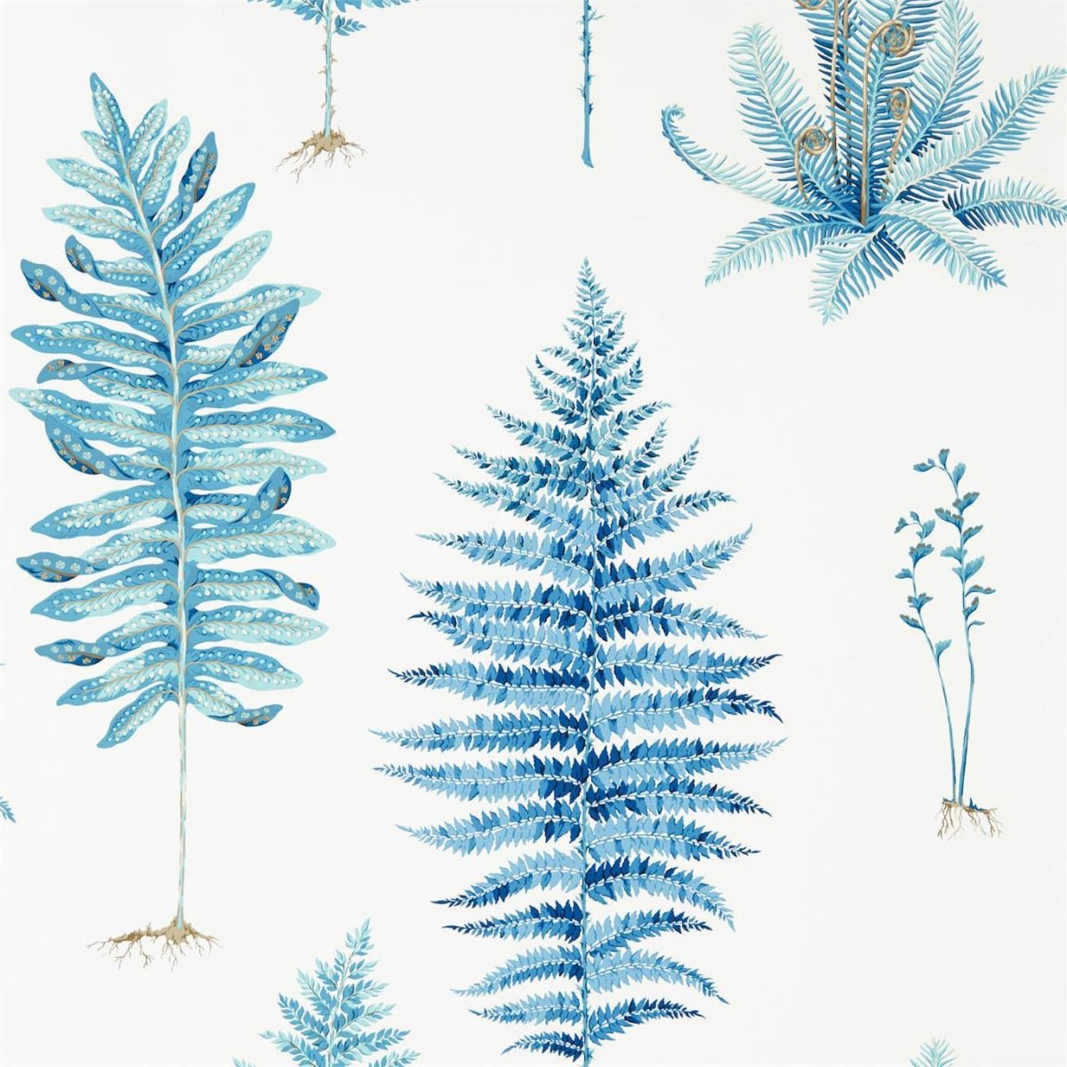 Sanderson Fernery Behang 216635 - LAB COLOUR THE WORLD