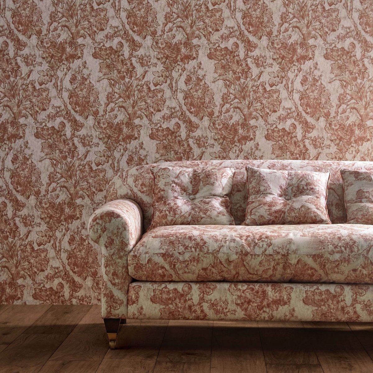 Sanderson Fringed Tulip Toile Behang 217325 - LAB COLOUR THE WORLD