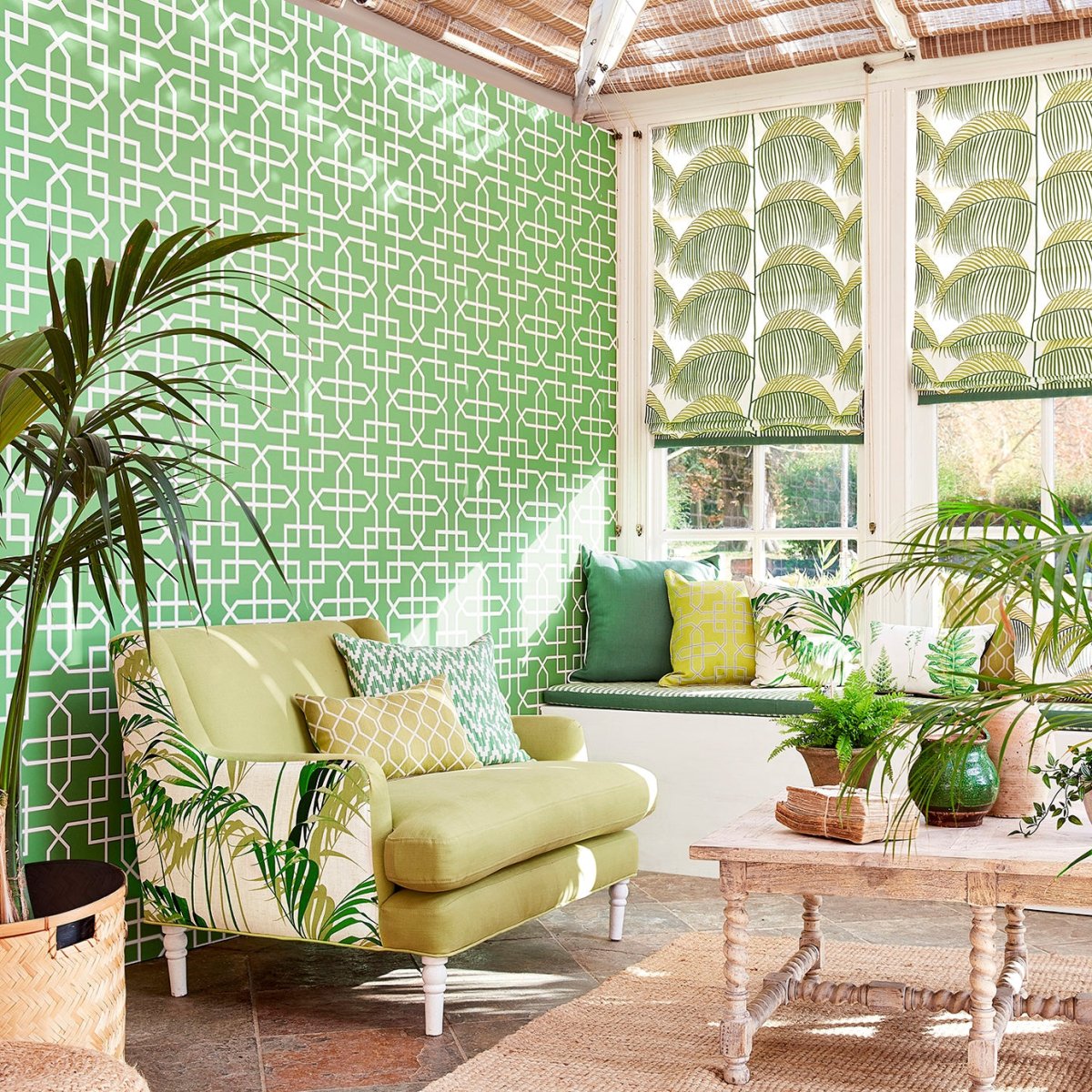 Sanderson Hampton Trellis Behang 216660 - LAB COLOUR THE WORLD