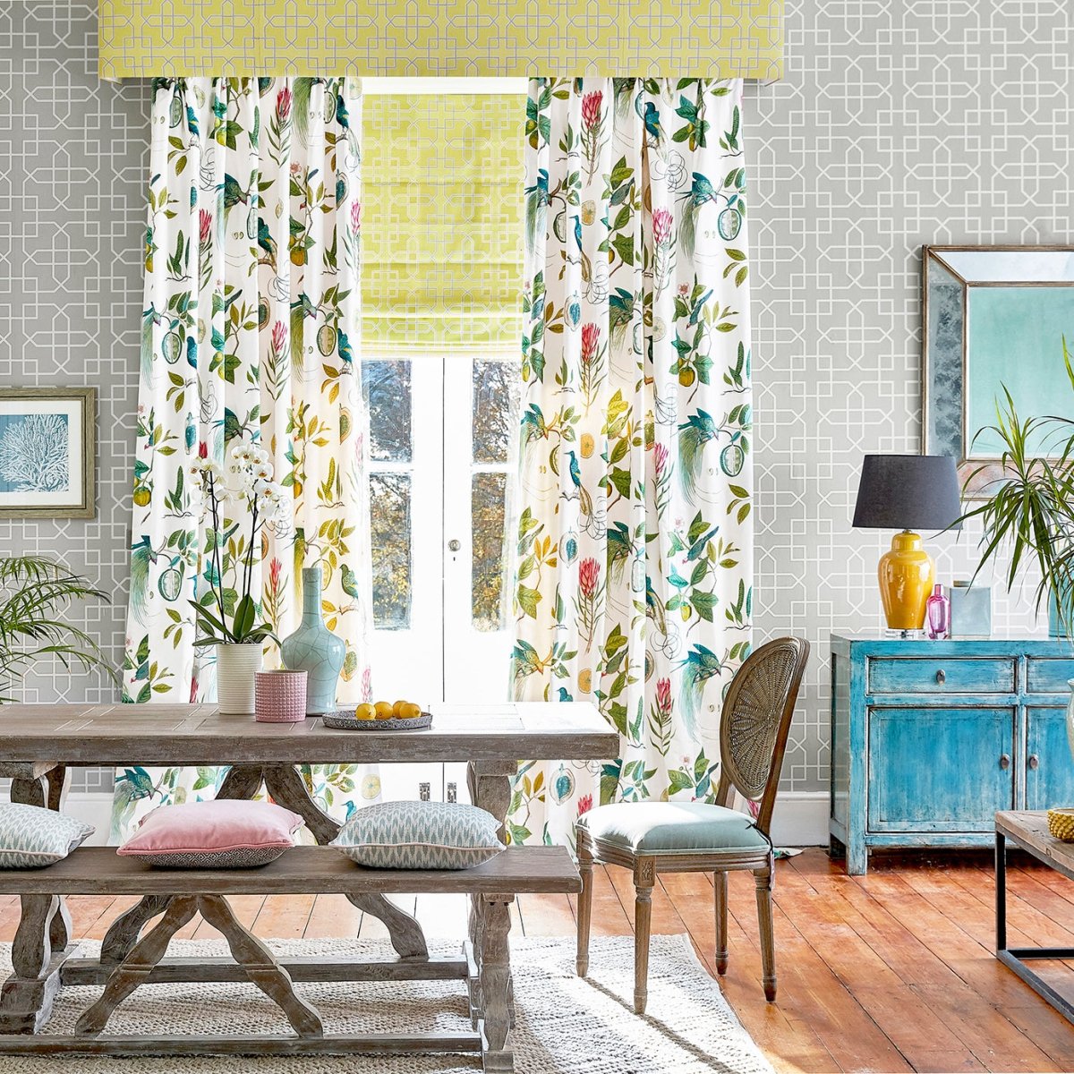 Sanderson Hampton Trellis Behang 216661 - LAB COLOUR THE WORLD