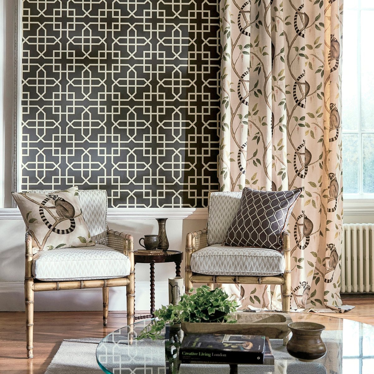Sanderson Hampton Trellis Behang 216662 - LAB COLOUR THE WORLD