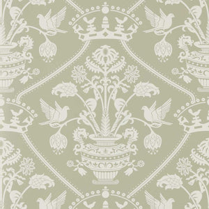 Sanderson Highgrove Damask Behang 217502 - LAB COLOUR THE WORLD
