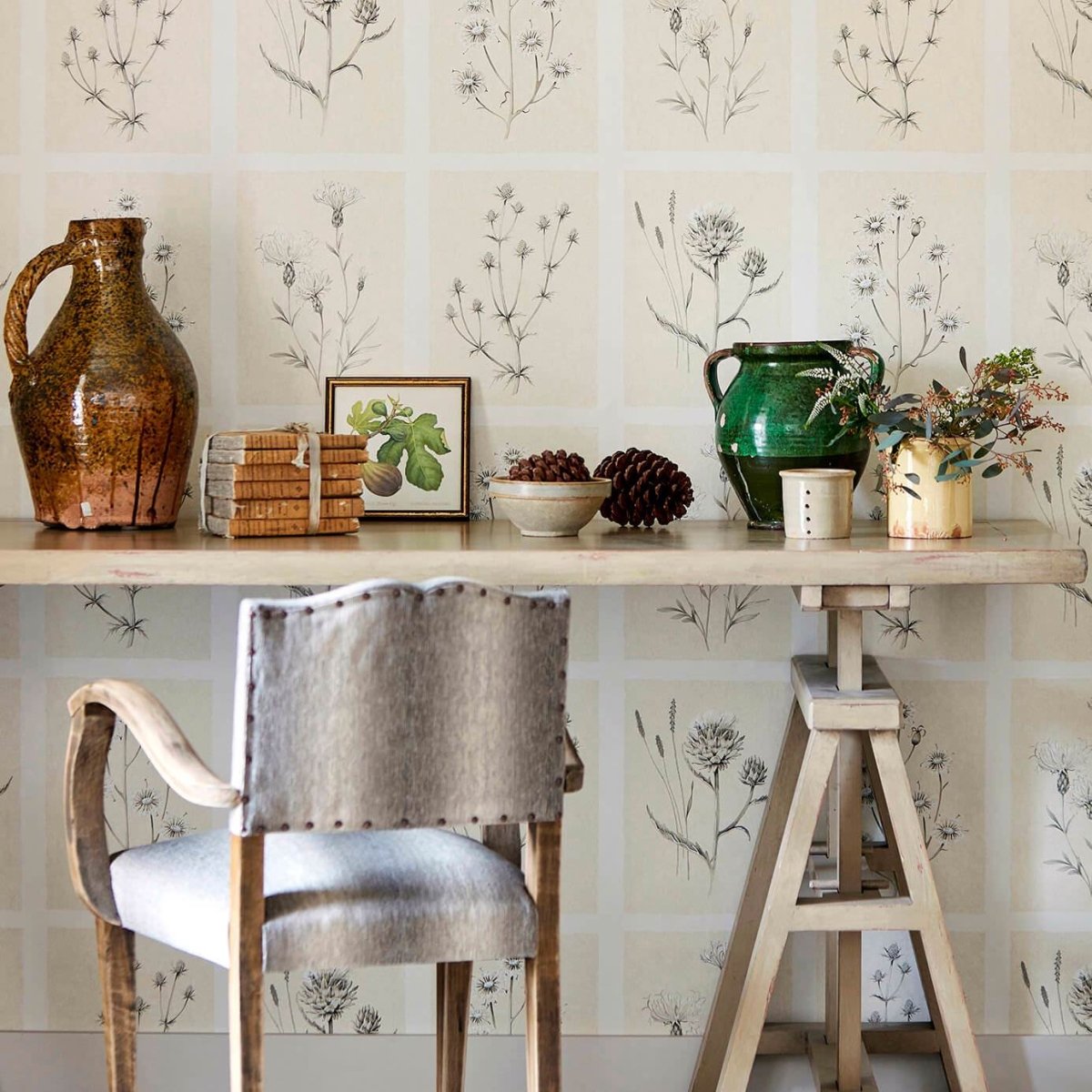 Sanderson Little Thistles Behang 216512 - LAB COLOUR THE WORLD
