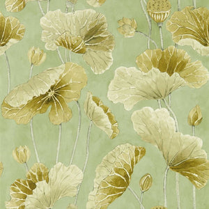 Sanderson Lotus Leaf Behang 217126 - LAB COLOUR THE WORLD