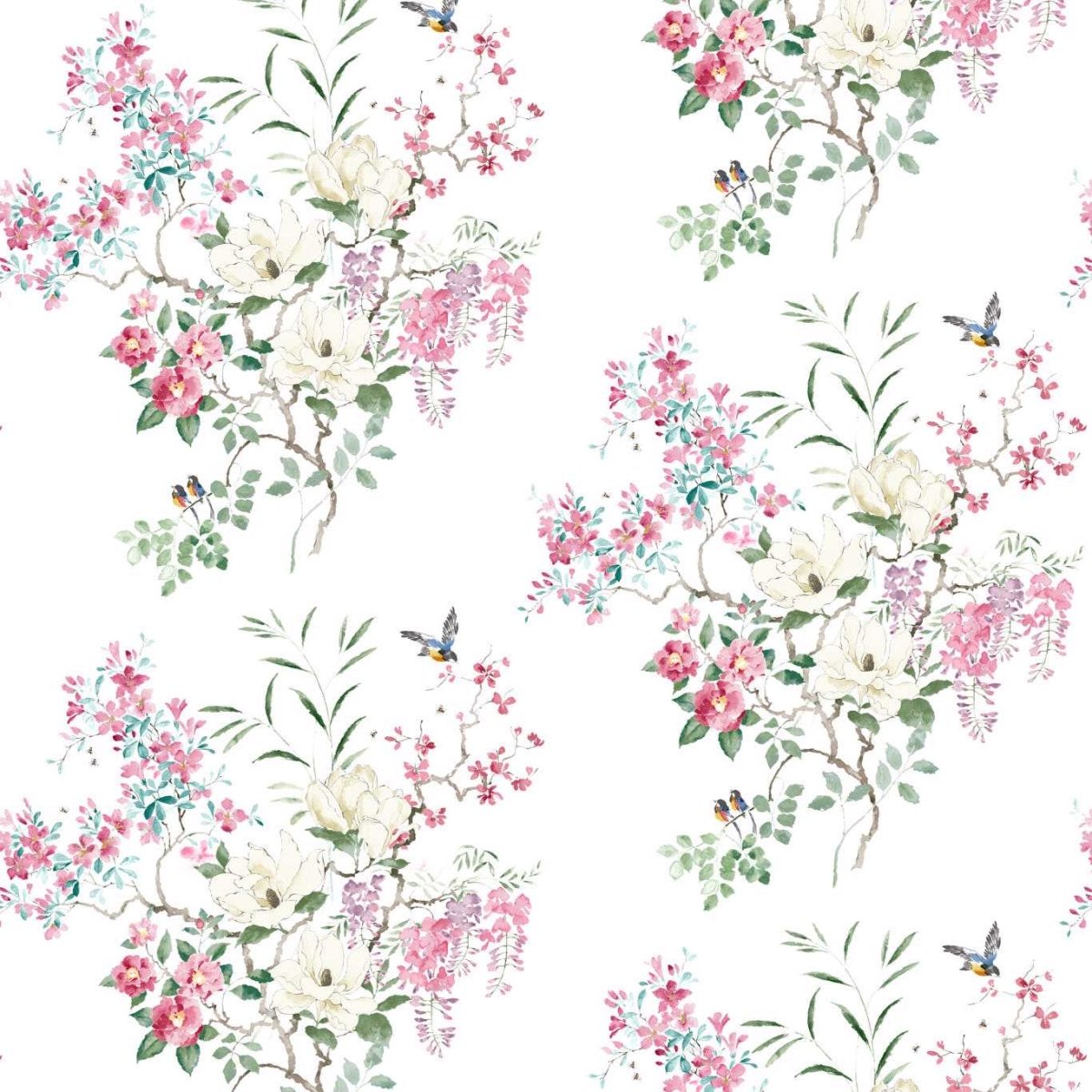 Sanderson Magnolia Blossom Behang 217469 - LAB COLOUR THE WORLD