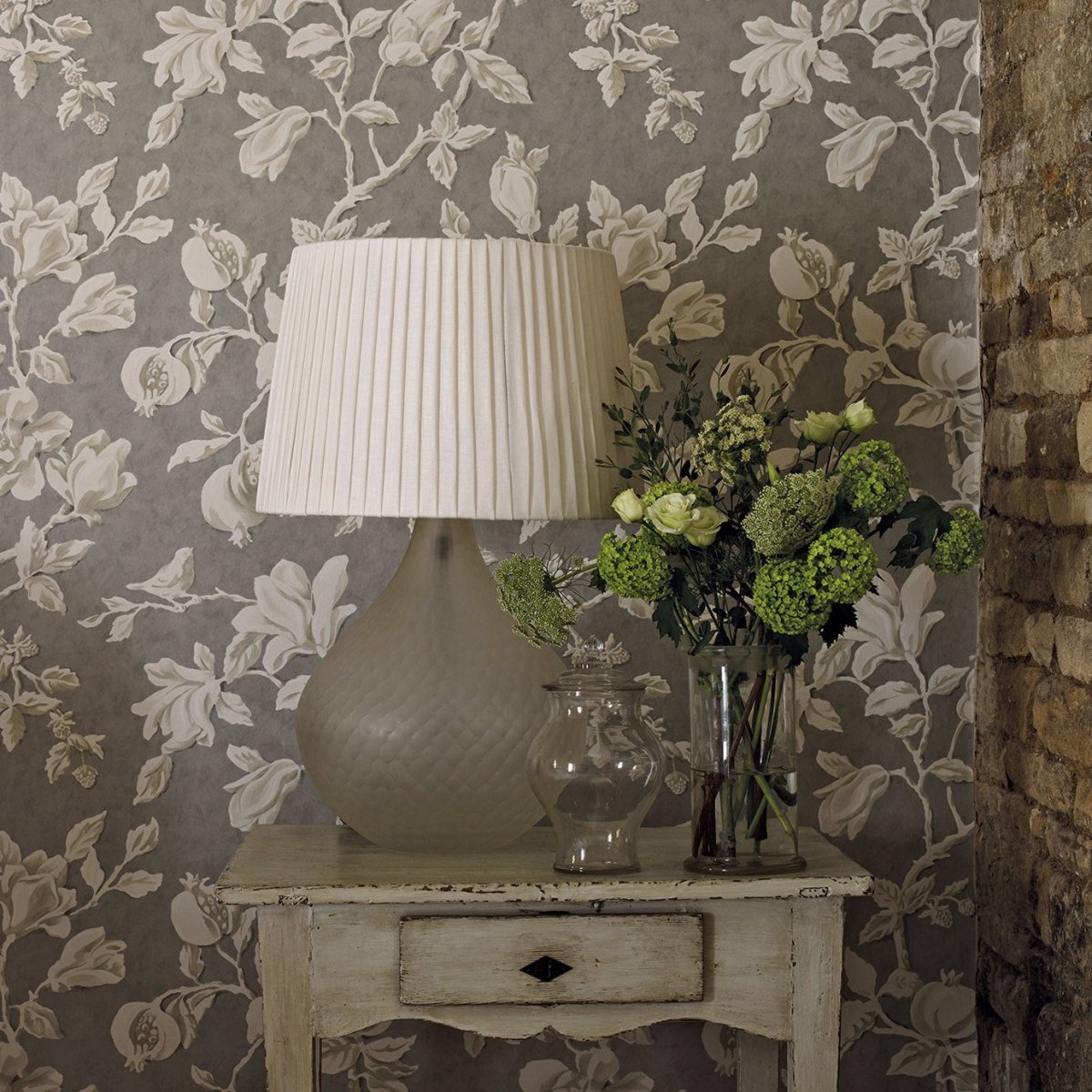 Sanderson Magnolia & Pomegranate Behang 215724 - LAB COLOUR THE WORLD