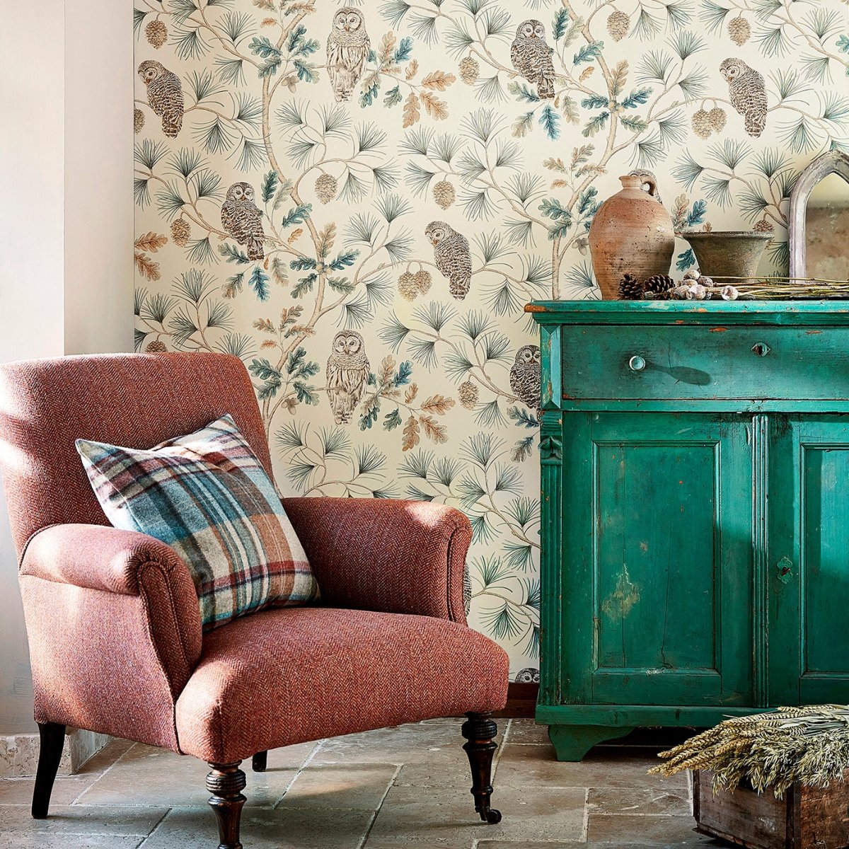 Sanderson Owlswick Behang 216596 - LAB COLOUR THE WORLD