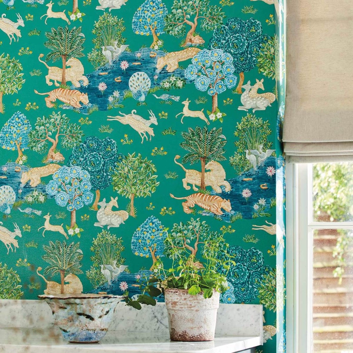 Sanderson Pamir Garden Behang 216766 - LAB COLOUR THE WORLD