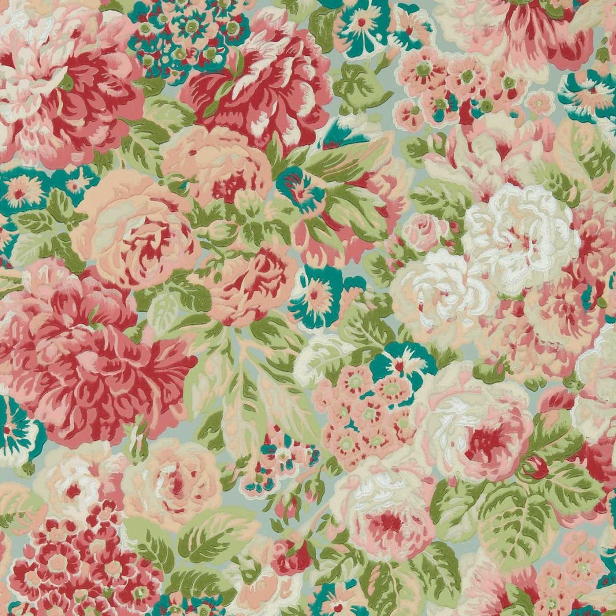 Sanderson Rose and Peony Behang 217029 - LAB COLOUR THE WORLD