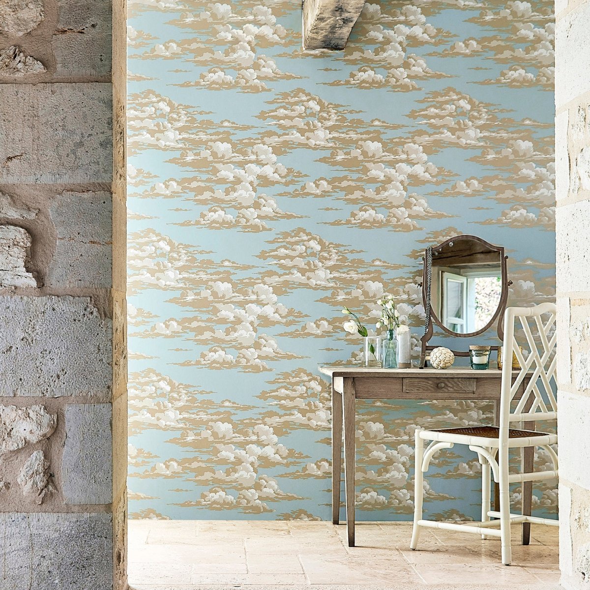 Sanderson Silvi Clouds Behang 216600 - LAB COLOUR THE WORLD