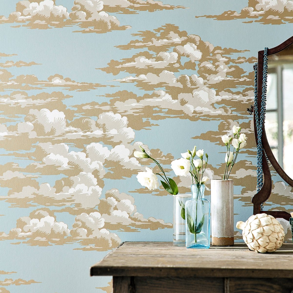 Sanderson Silvi Clouds Behang 216603 - LAB COLOUR THE WORLD