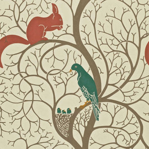 Sanderson Squirrel & Dove Behang DVIWSQ102 - LAB COLOUR THE WORLD