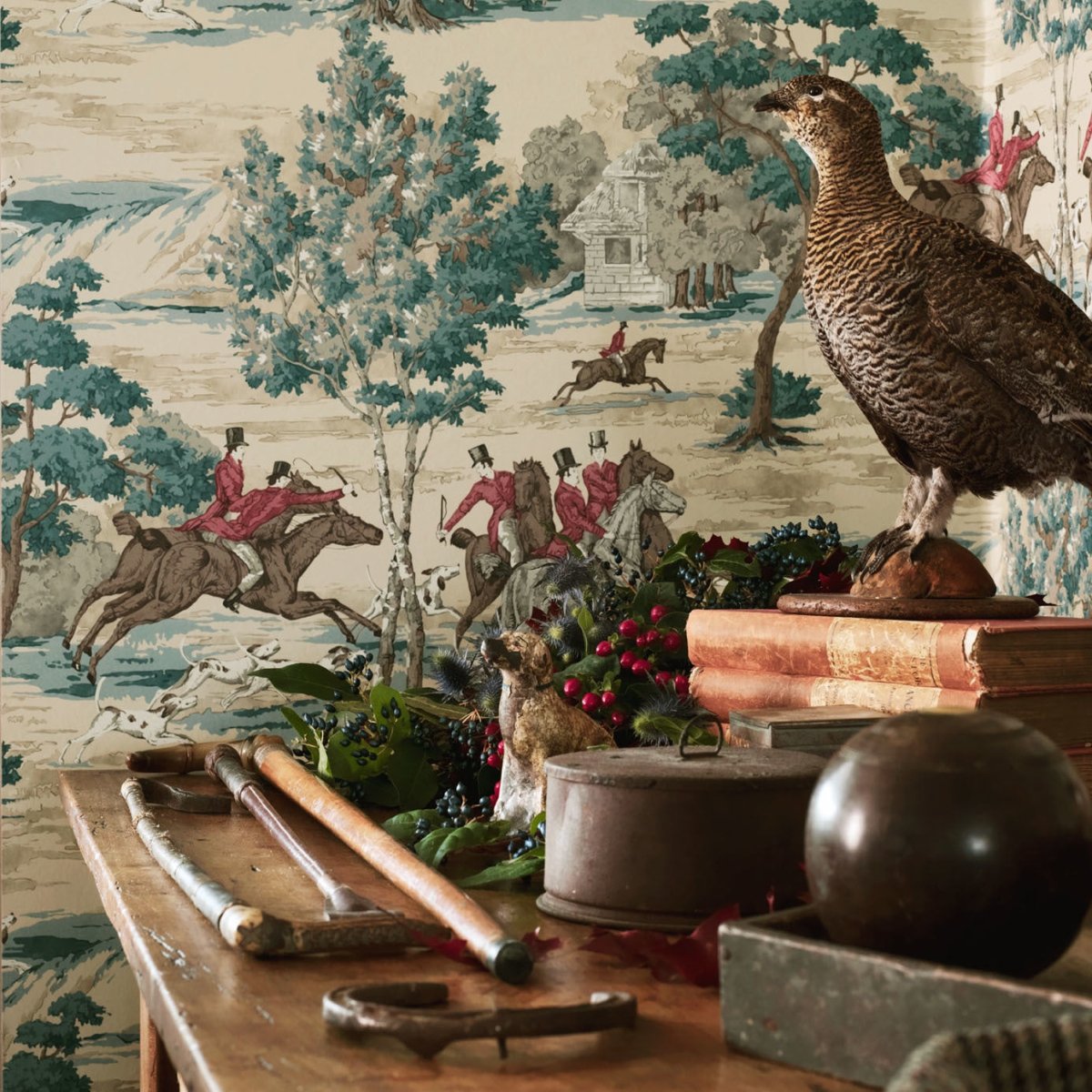 Sanderson Tally Ho Behang 214597 - LAB COLOUR THE WORLD