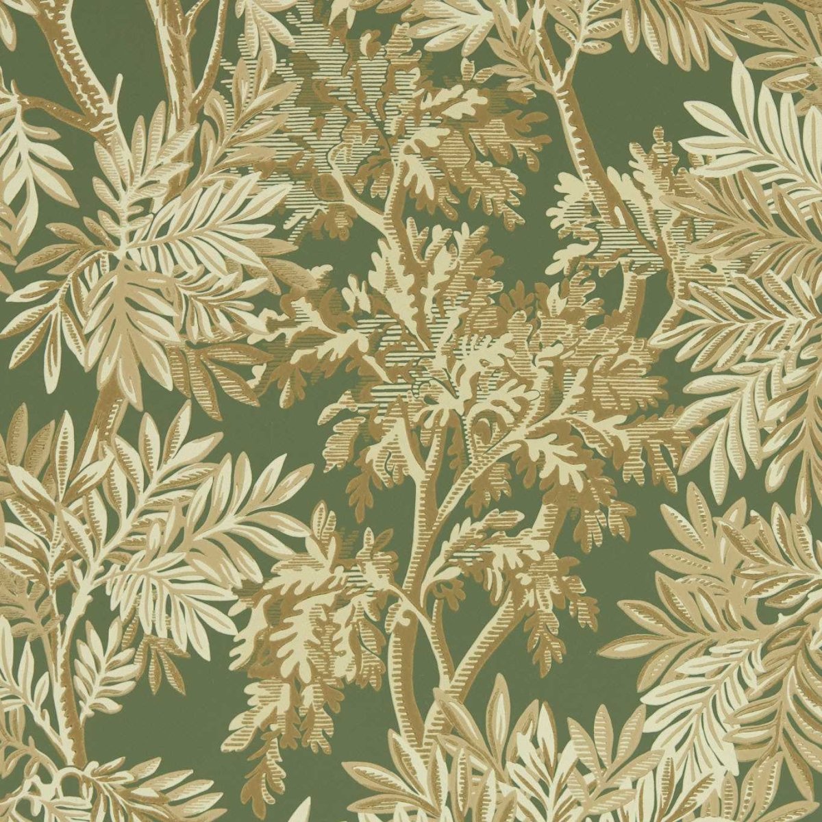 Sanderson Tapestry Trees Behang 217418 - LAB COLOUR THE WORLD