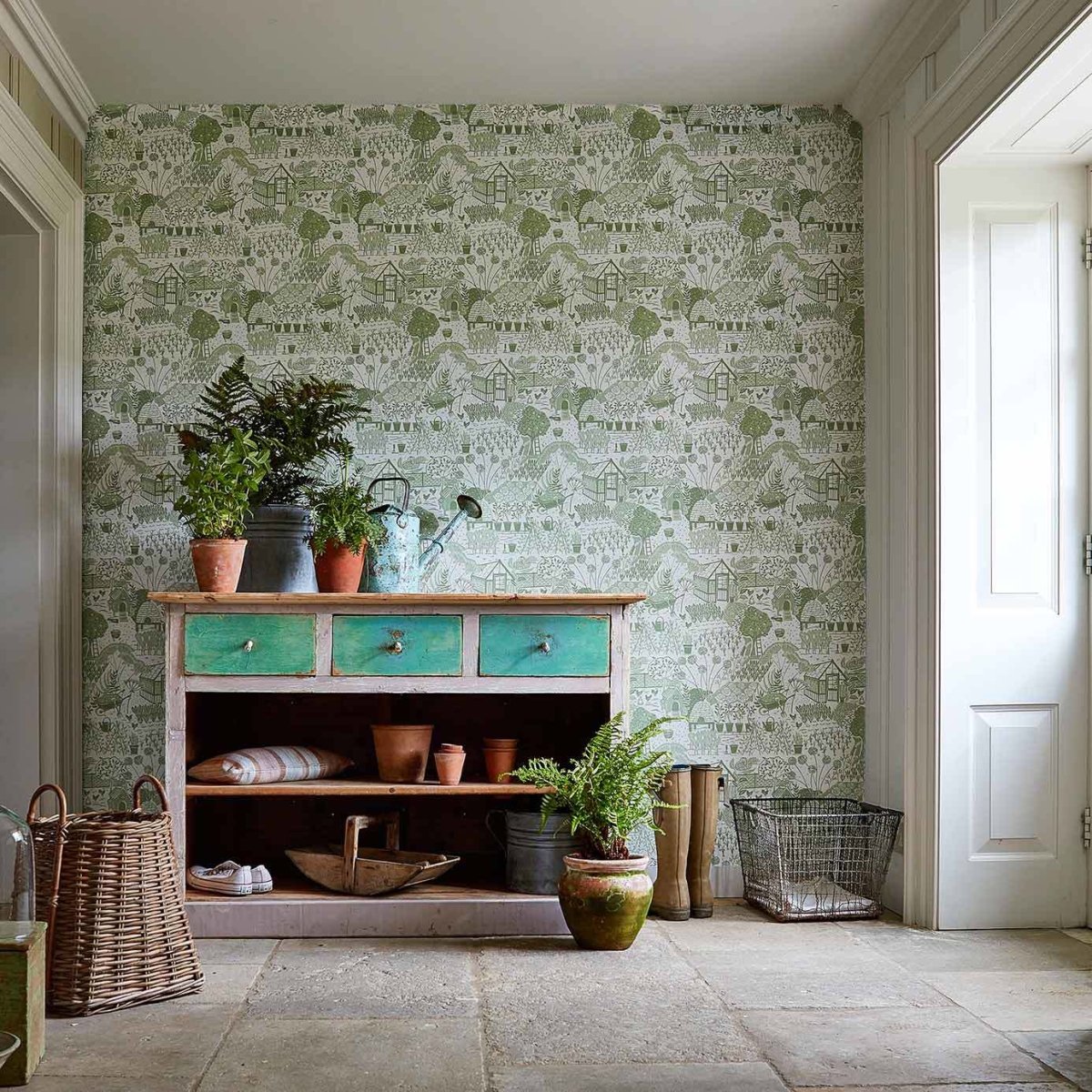 Sanderson The Allotment Behang 216351 - LAB COLOUR THE WORLD