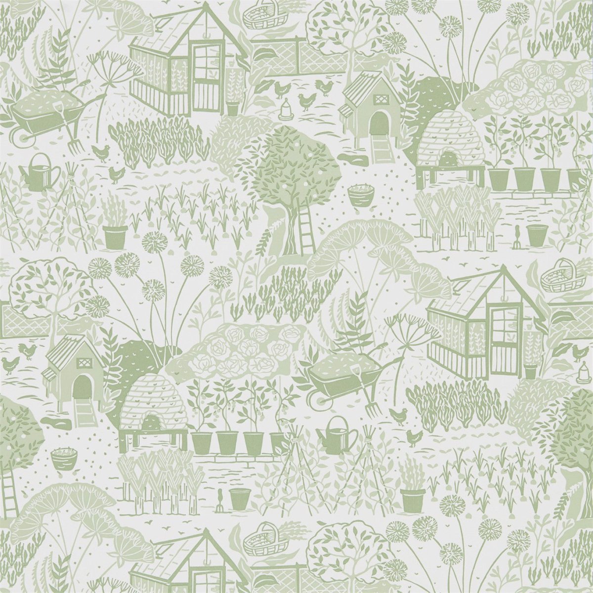 Sanderson The Allotment Behang 216351 - LAB COLOUR THE WORLD