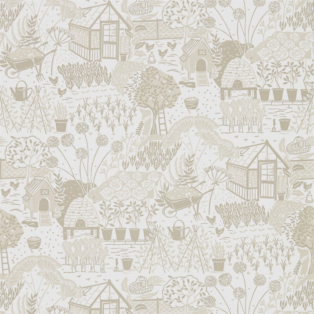 Sanderson The Allotment Behang 216353 - LAB COLOUR THE WORLD