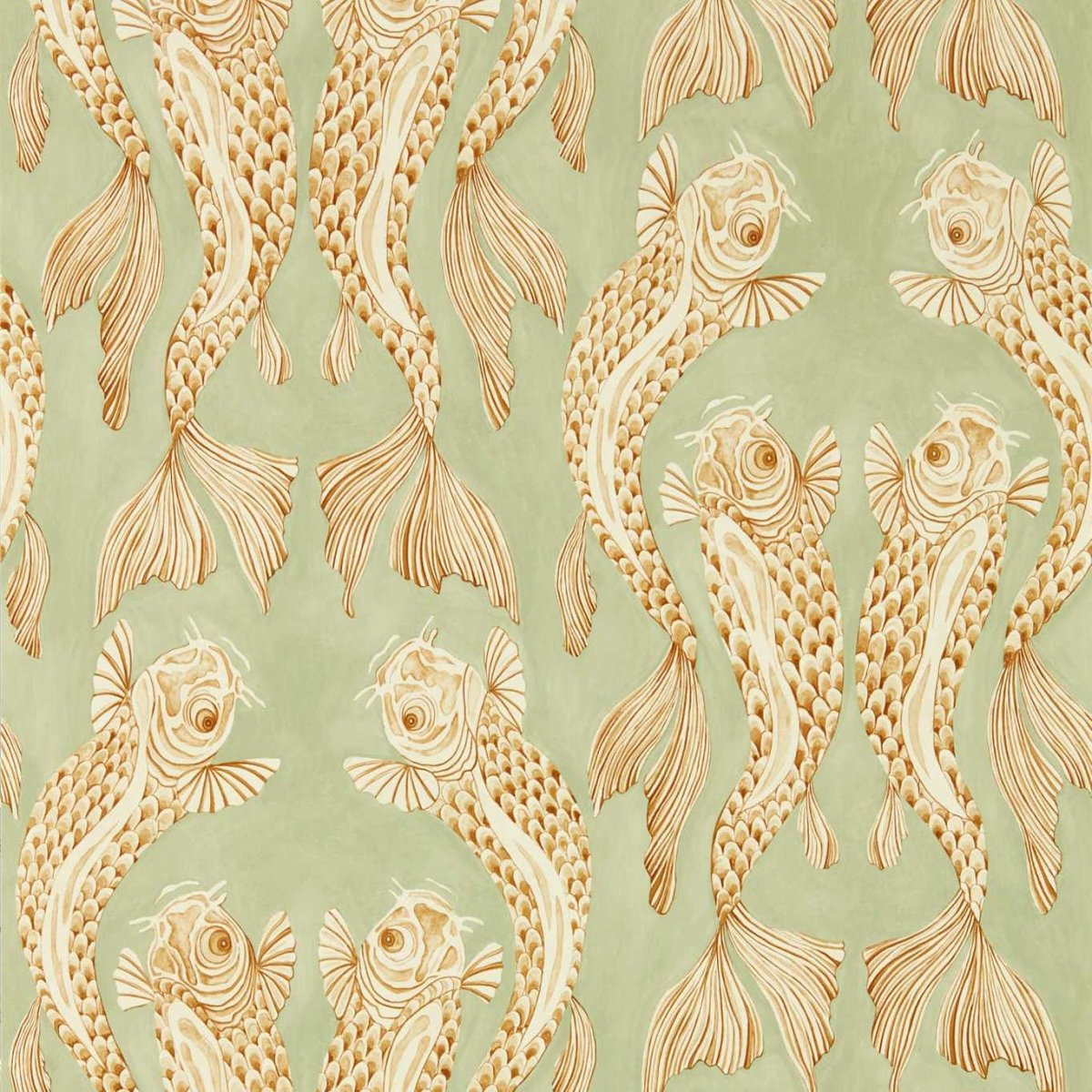 Sanderson Voyaging Koi Behang 217114 - LAB COLOUR THE WORLD